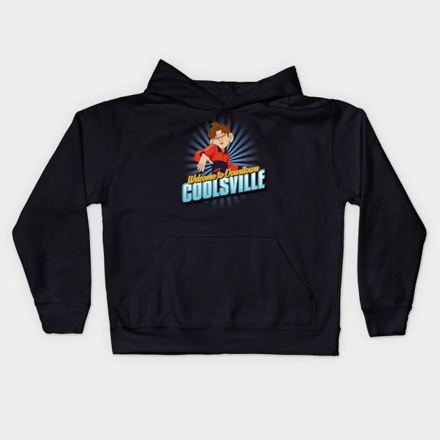 Downtown Coolsville Kids Hoodie by ilcalvelage